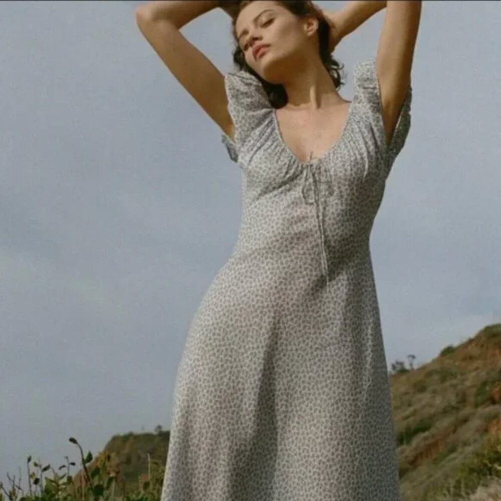 Dôen Sofia Dress in Bluebell Hillside Bloom Size S